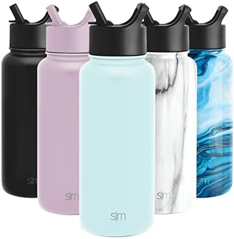 Simple Modern Water Bottle with Straw Lid Vacuum Insulated Stainless Steel Metal Thermos Bottles ... | Amazon (US)