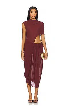 Camila Coelho Ada Maxi Dress in Brick from Revolve.com | Revolve Clothing (Global)