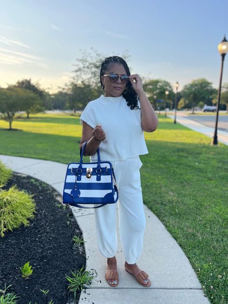 My favorite 2-piece spring to summer outfit is currently on Sale! Shop this look in multiple colors 😀 I am 5’5 wearing a size medium. 

#LTKover40 #LTKsalealert #LTKfindsunder50