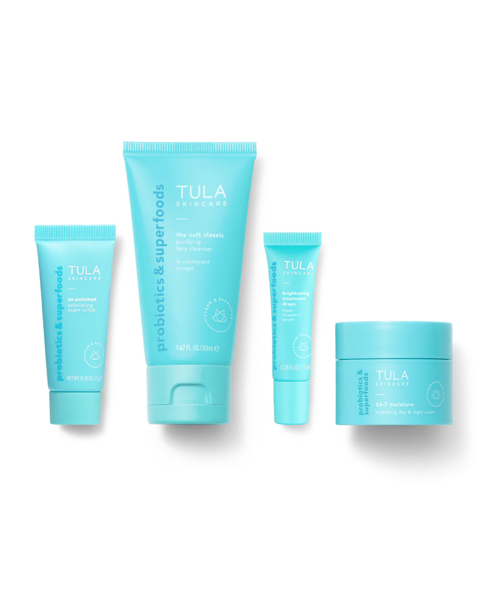 travel-size bestsellers routine | save $11 | Tula Skincare