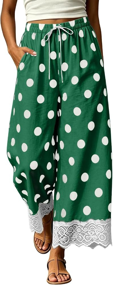 Polka Dot Pants for Women Flowy 2026 Summer Fall | Amazon (US)