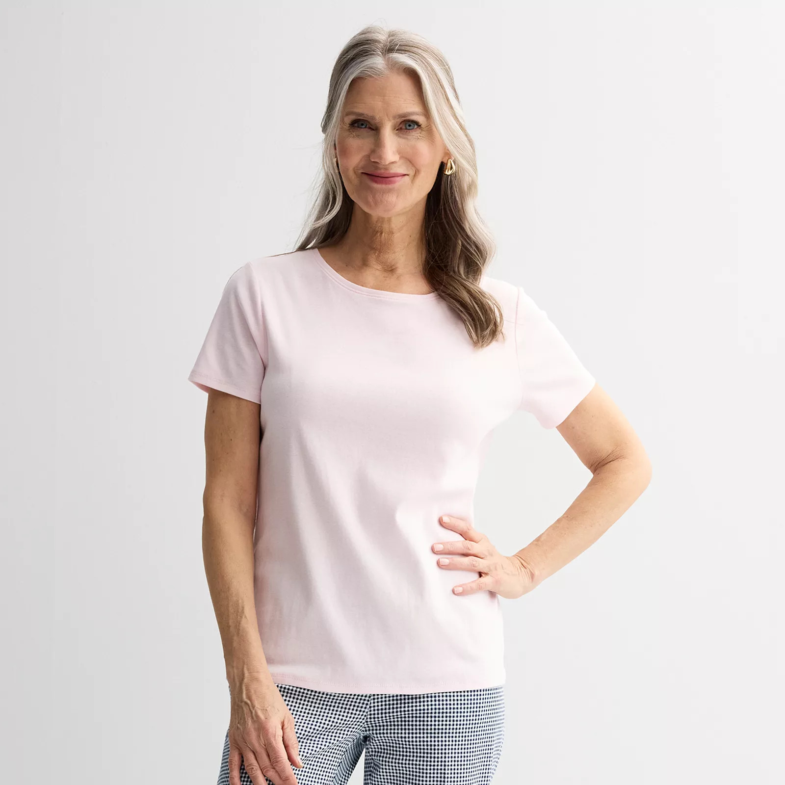 Women's Croft & Barrow® Essential Crewneck Tee | Kohl's