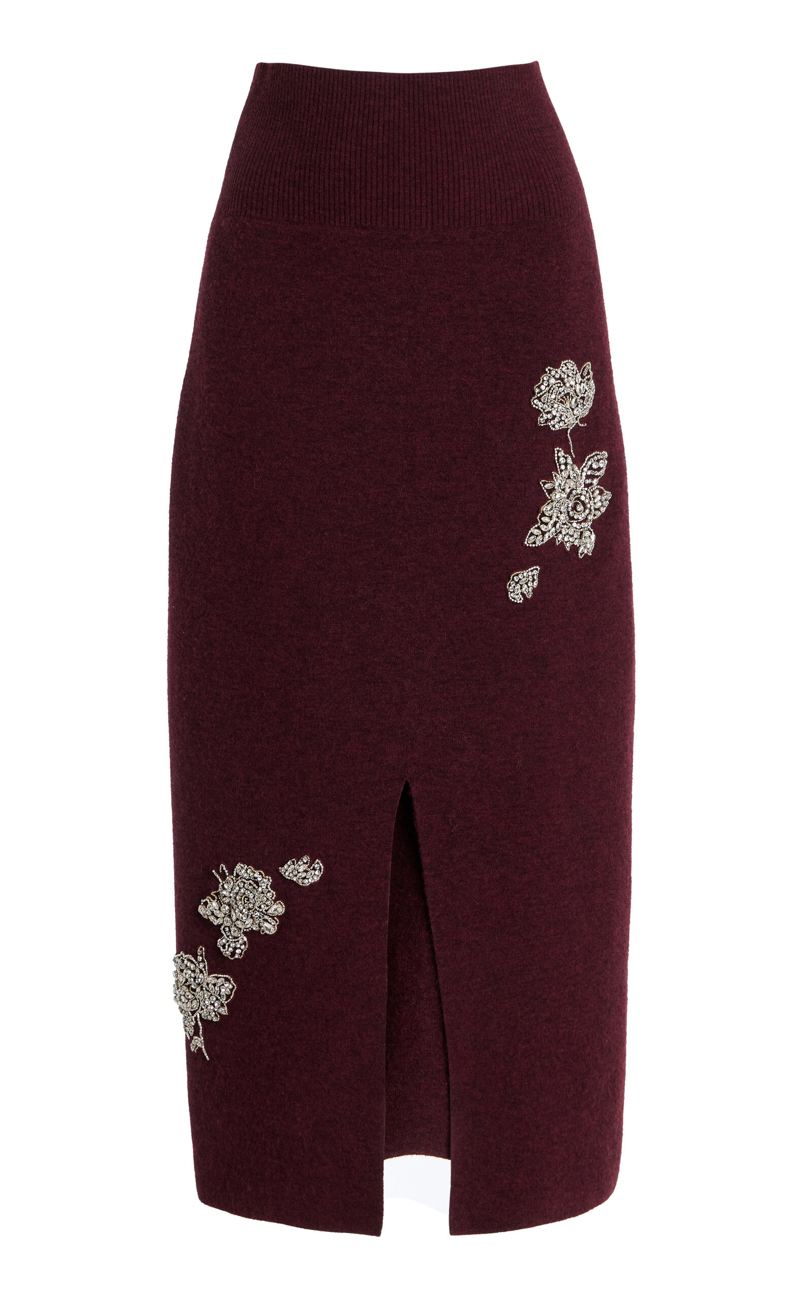 Embroidered Knit Midi Skirt | Moda Operandi (Global)