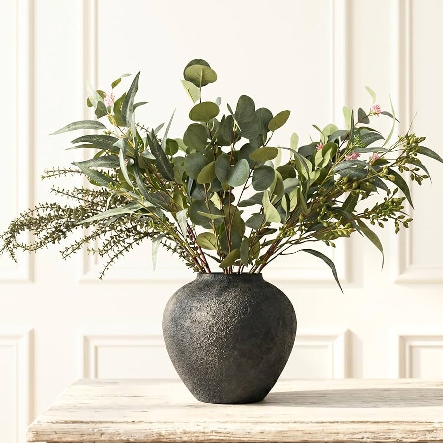 Large Eucalyptus Centerpieces for Table Decor, Long Artificial Greenery Stems Arrangement, Real T... | Amazon (US)