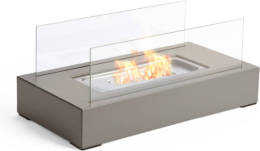 VonHaus Tabletop Fireplace – Bioethanol Fireplace – Bio Ethanol Table Top Fire, Table Top Hea... | Amazon (UK)
