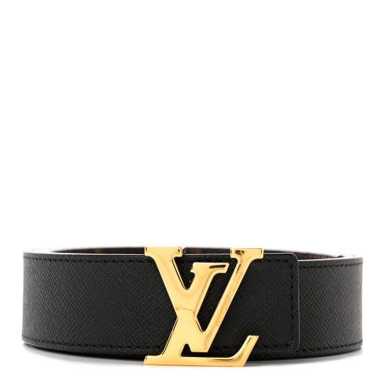 Calfskin Monogram 30mm LV Initiales Reversible Belt 80 32 Black | FASHIONPHILE (US)