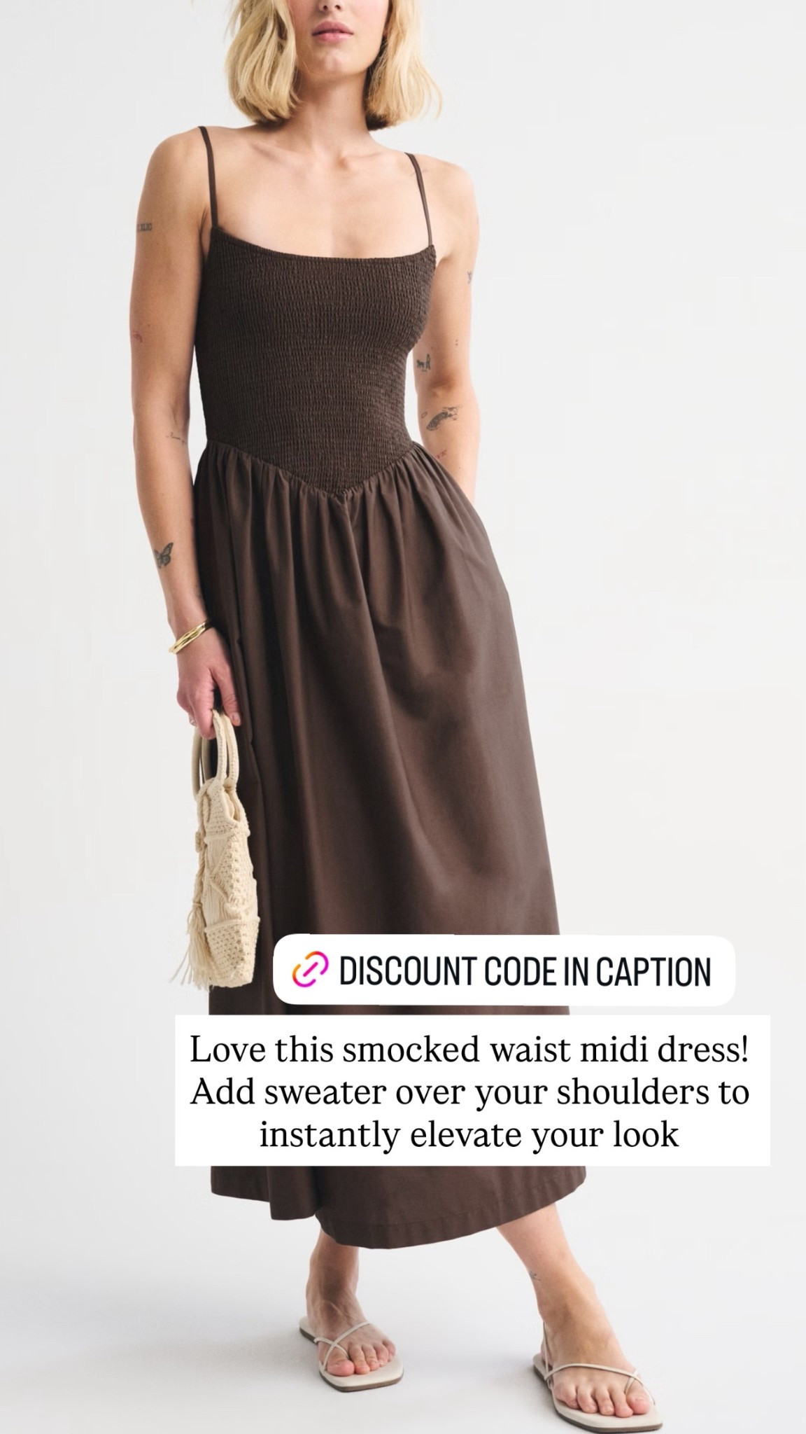 Love this smocked waist midi dress!
Add sweater over your shoulders to instantly elevate your look! Use code AFLTK for 25% off❗️

#LTKSaleAlert #LTKSpringSale #LTKootd