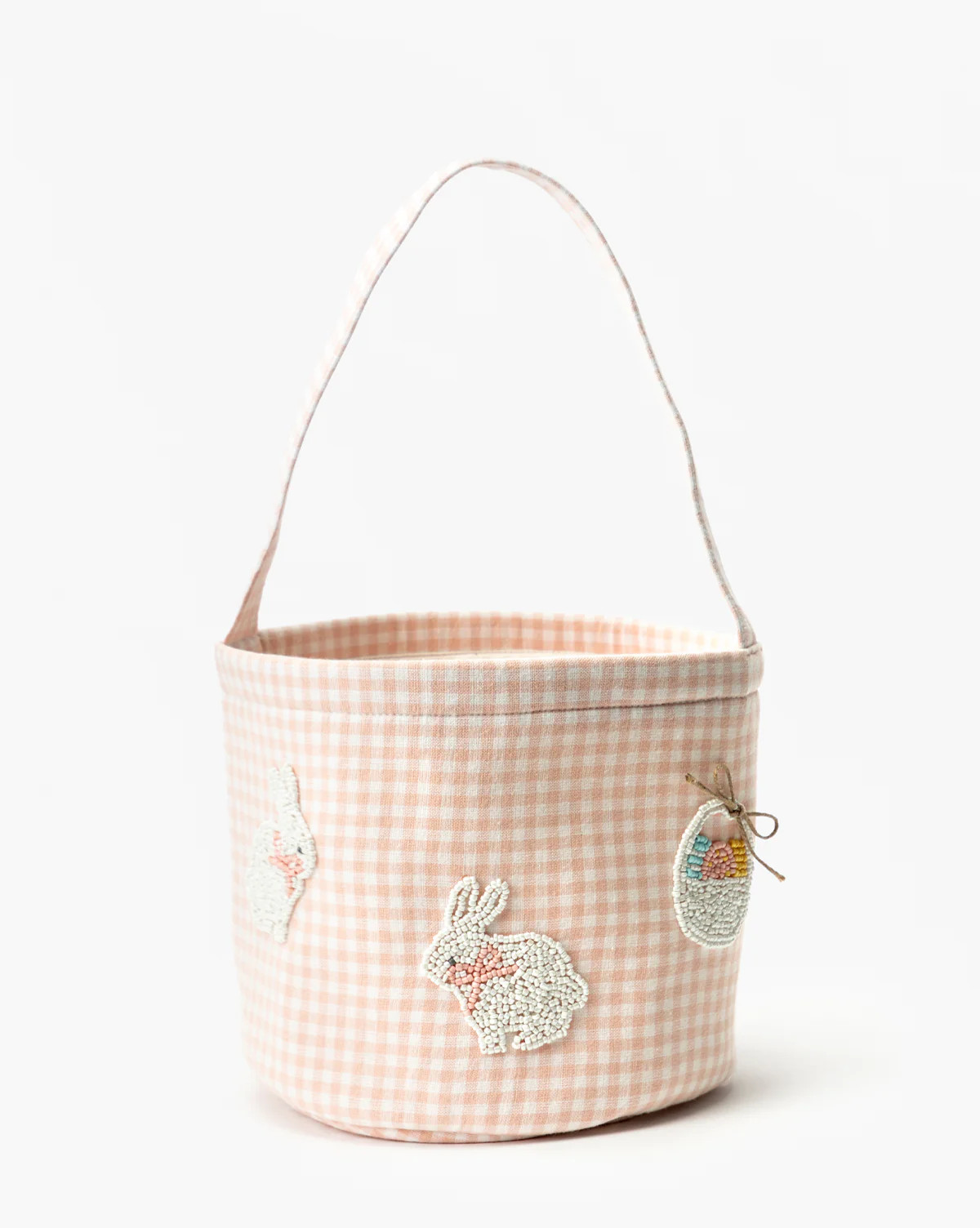 Pink Gingham Bunny Easter Basket | McGee & Co. (US)