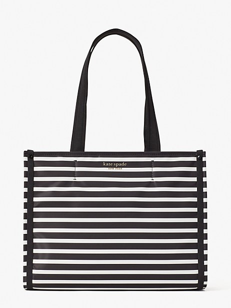 the little better sam stripe medium tote | Kate Spade (US)