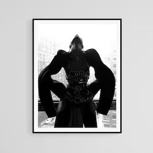 Black and White Fashion Wall Art , BW Portrait Framed Print , Tiana Parker Model , Woman Photogra... | Etsy (US)
