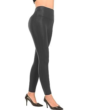 RUFIYO Faux Leather Leggings for Women High Waisted Leather Pants Pleather Leggings Tummy Control | Amazon (US)