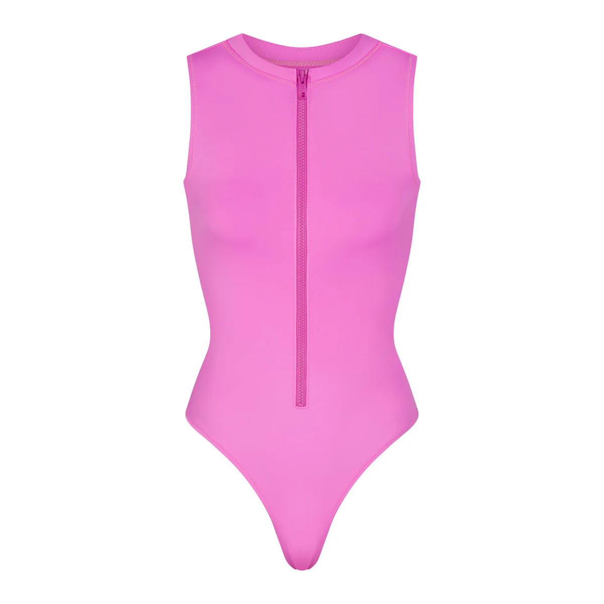 ZIP FRONT SLEEVELESS ONE PIECE | SKIMS (US)