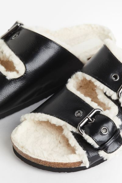 Teddy Fleece-lined Slippers | H&M (US + CA)