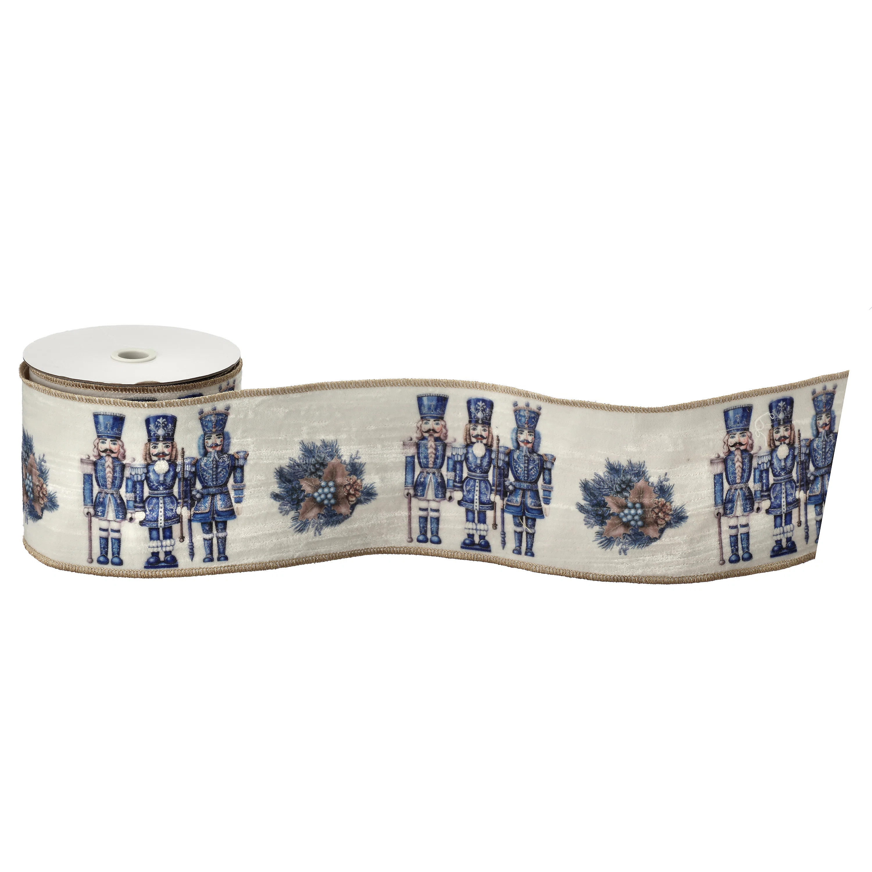 The Holiday Aisle® 4"X10Y Velvet Toy Soldier Ribbon | Wayfair | Wayfair North America