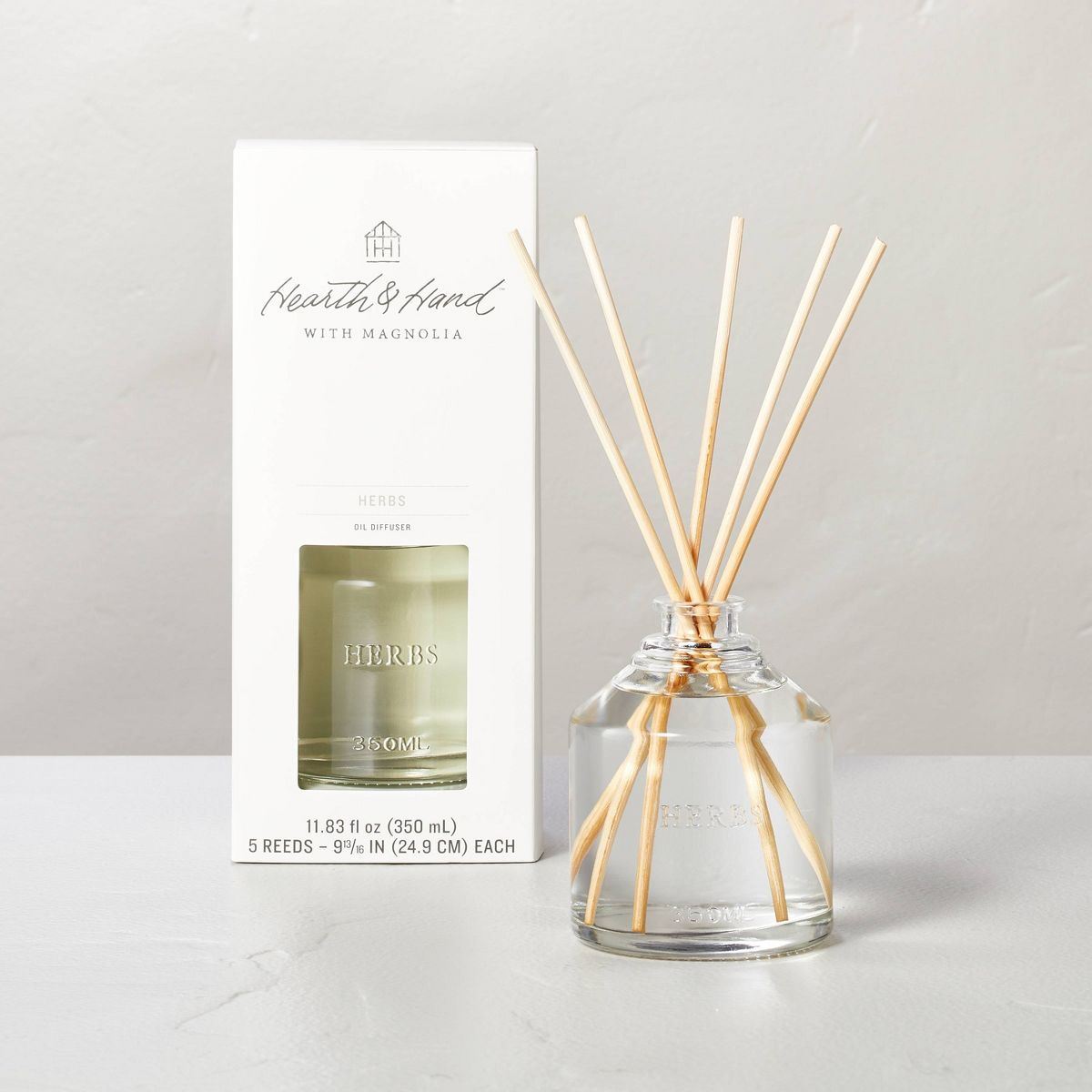 11.83 fl oz Herbs Oil Reed Diffuser - Hearth & Hand™ with Magnolia | Target