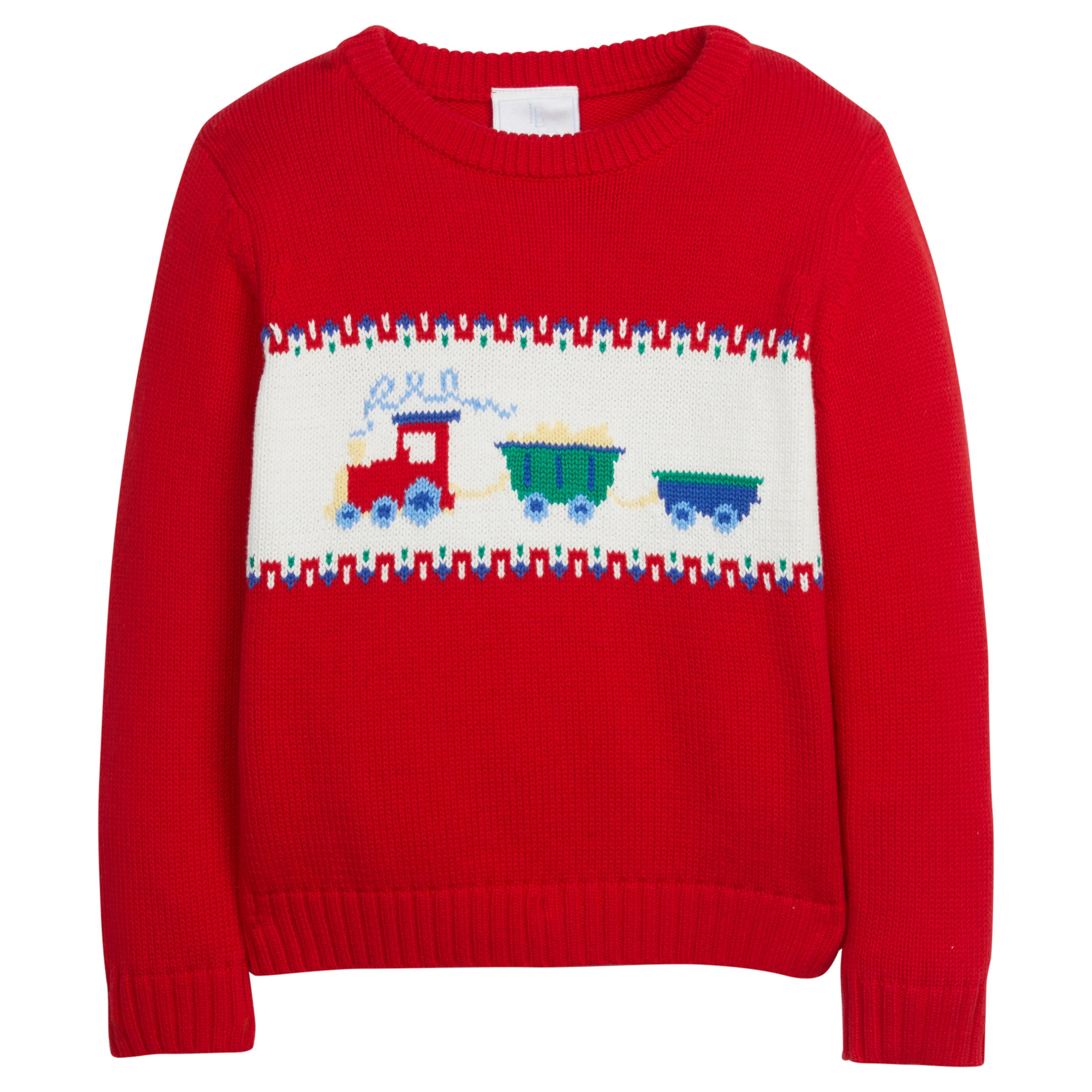 Intarsia Sweater - Train | Little English