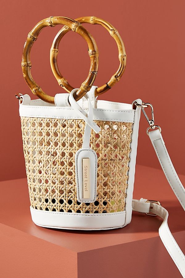 Ferris Wicker Ring Handle Crossbody Bag | Anthropologie (US)