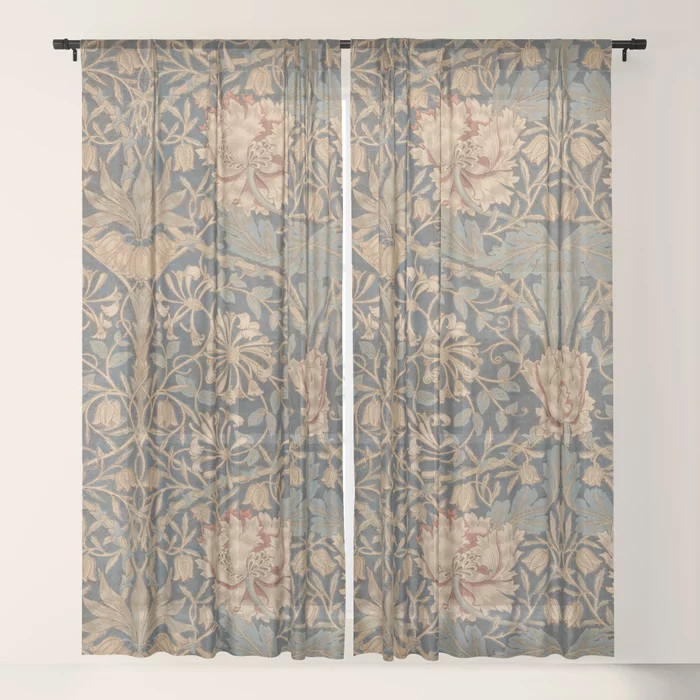 Honeysuckle by William Morris 1876 Antique Vintage Victorian Jugendstil Art Nouveau Retro Pattern... | Society6