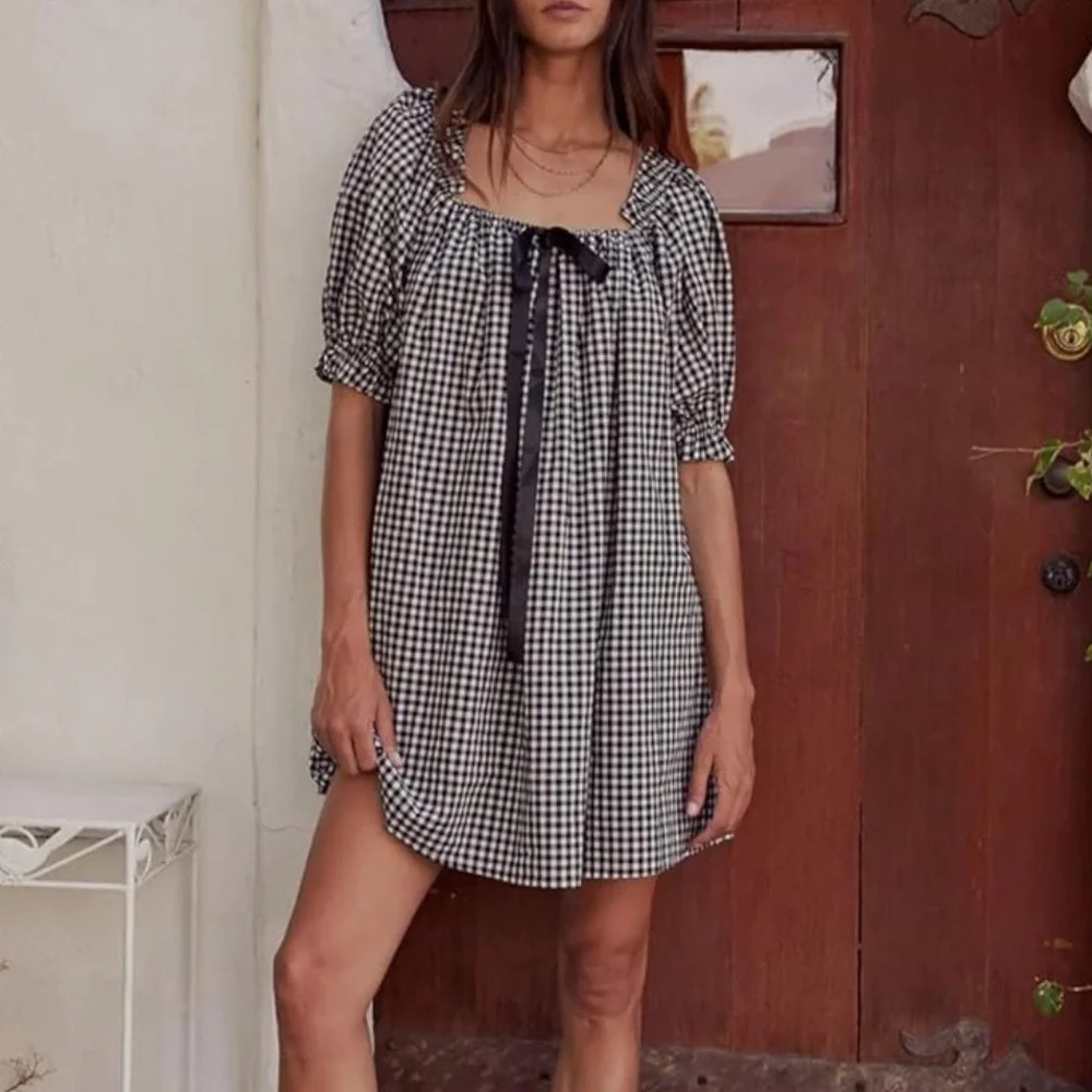 Black and White Gingham Dress | Poshmark