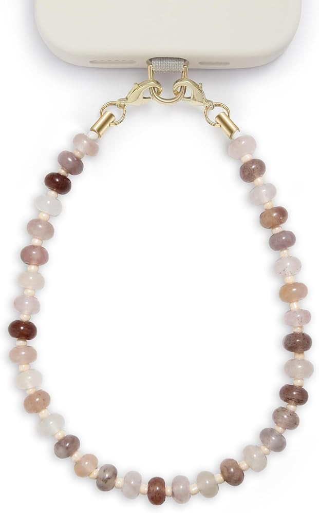 POSADINA Natural Stone Phone Charm, Beaded Healing Phone Wrist Strap, Handmade Cellphone Chain La... | Amazon (US)