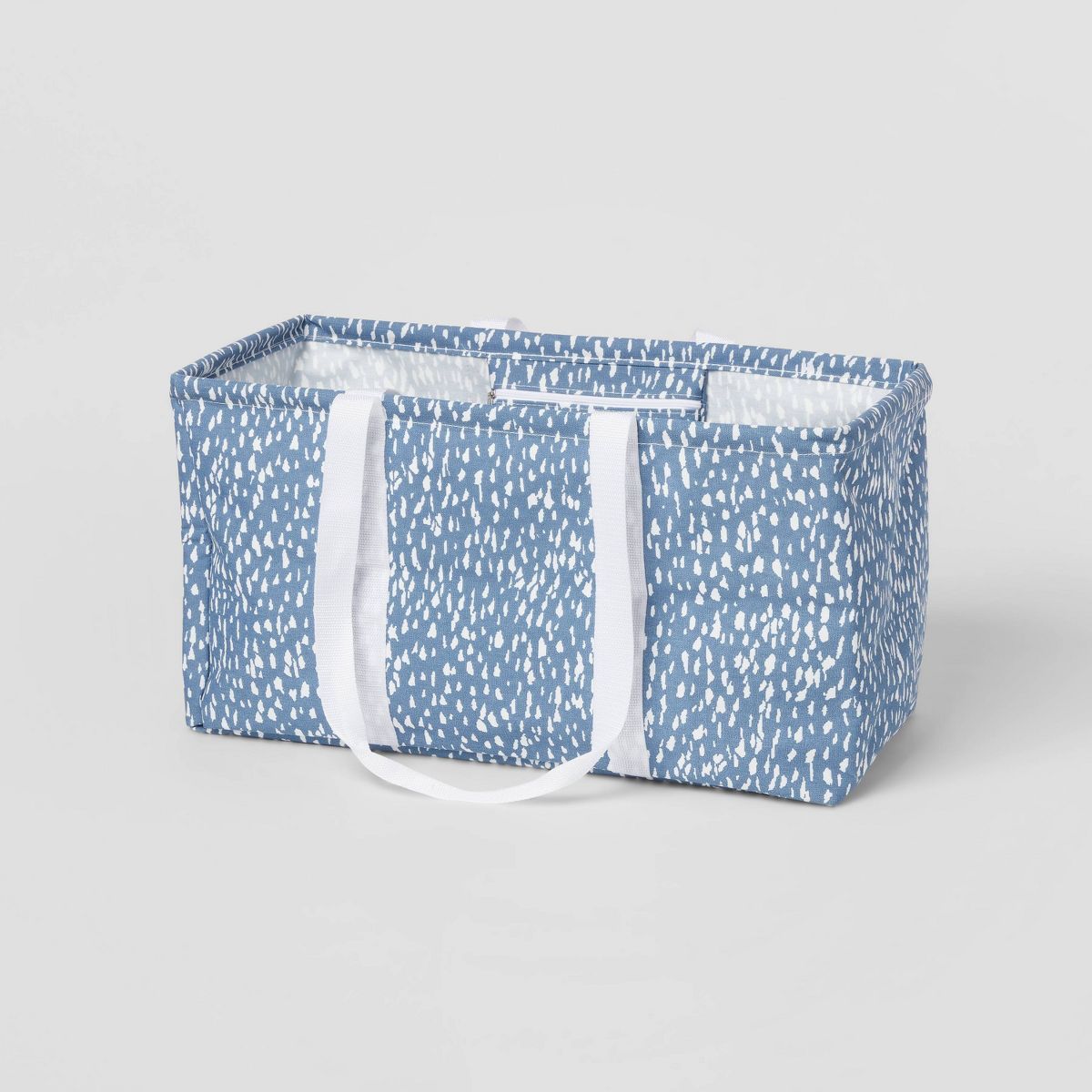Scrunchable Laundry Tote Textured Blue - Brightroom™ | Target
