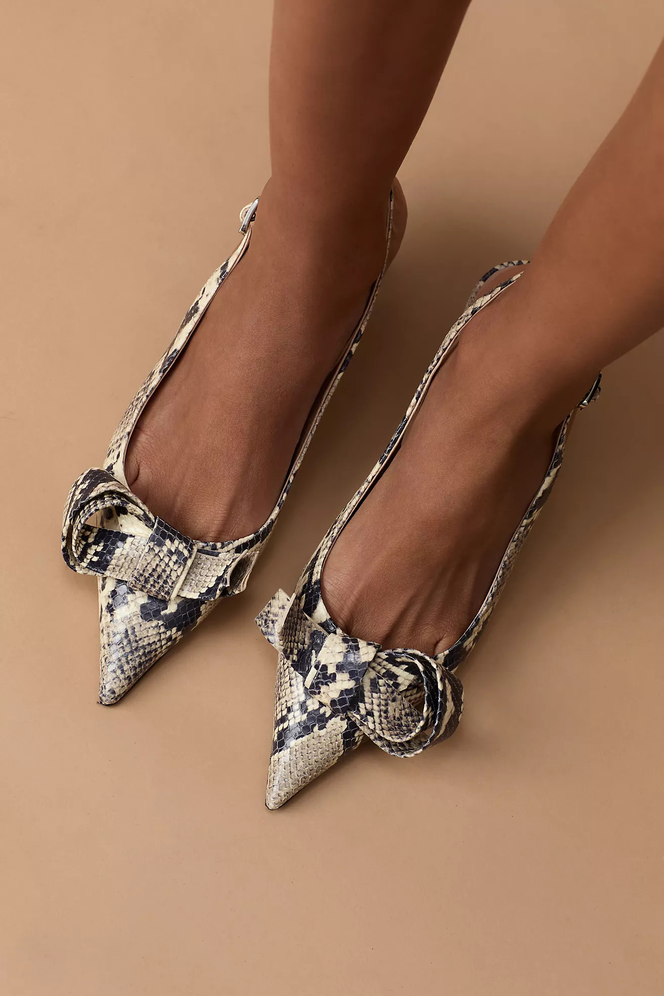 Bibi Lou Knotted Slingback Heels | Anthropologie (US)