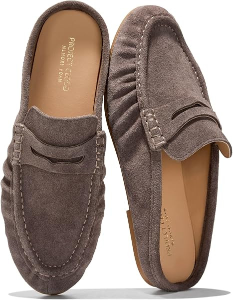 100% Genuine Leather Penny Loafers for Women Mule Footwear | Amazon (US)