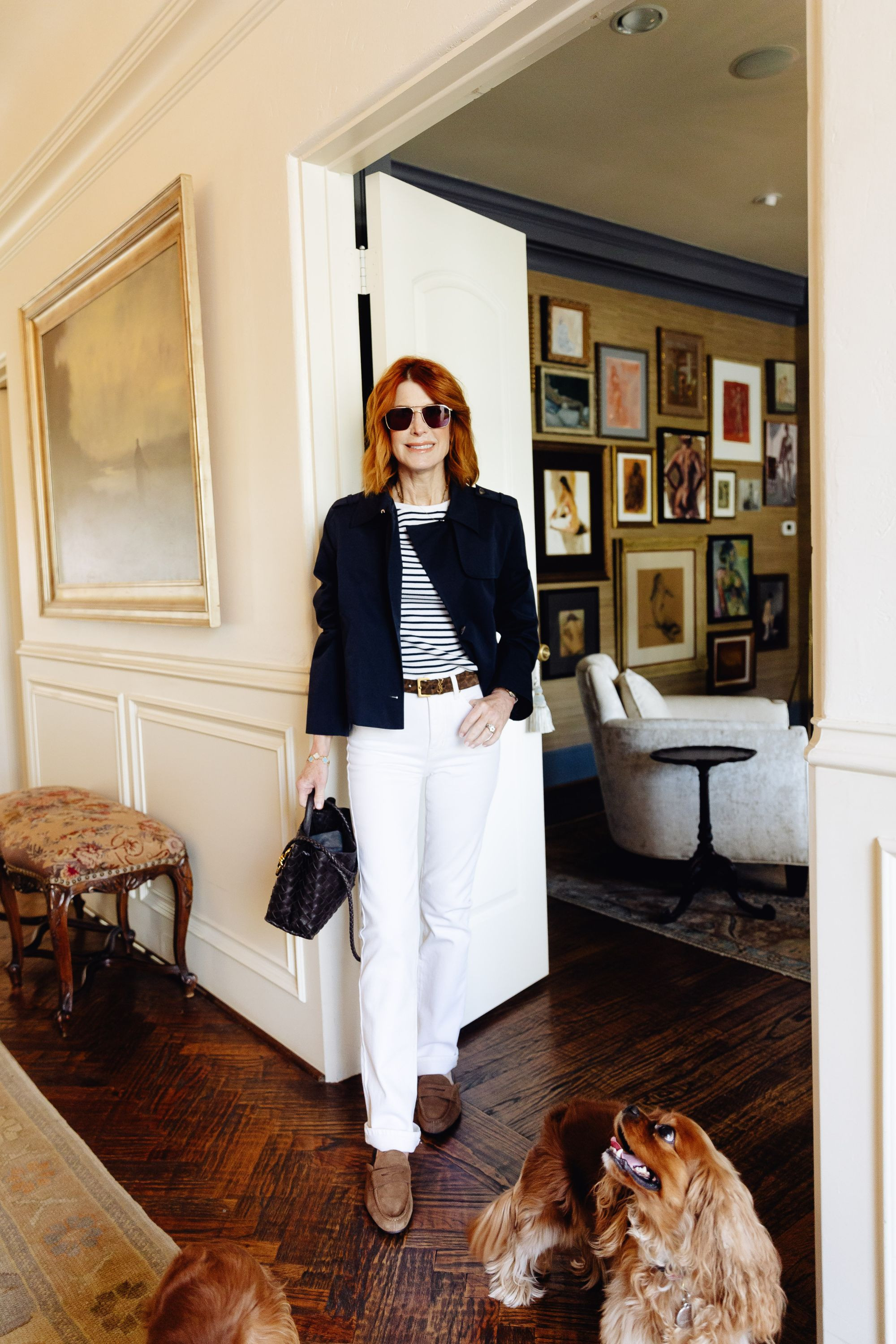 This is one of those easy spring outfits I keep reaching for… a classic striped top, tailored pants, and a lightweight spring jacket that instantly pulls everything together. It’s such a chic everyday look for Spring 2026, whether you’re heading out or just keeping things simple and put together. Wearing an XS and everything fits TTS. #LTKOver40 #LTKgrwm 

 #LTKootd #LTKSeasonal #LTKOver40