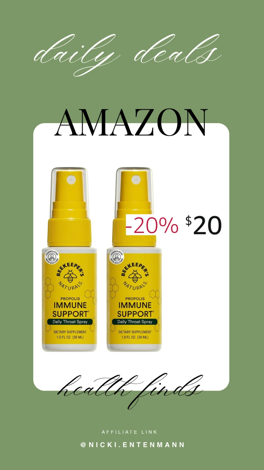 This Beekeeper’s Naturals propolis throat spray brings cheerful comfort and effortless wellness to everyday routines with soothing flair. #PropolisSpray #BeekeepersNaturals #ThroatCare #WellnessEssentials #NaturalRemedies #DailyHealth #ImmuneSupport #LifestyleWellness #HealthyLiving #HolisticCare 🍯✨🌿
 

 #LTKdayinmylife #LTKselfcare #LTKSeasonal