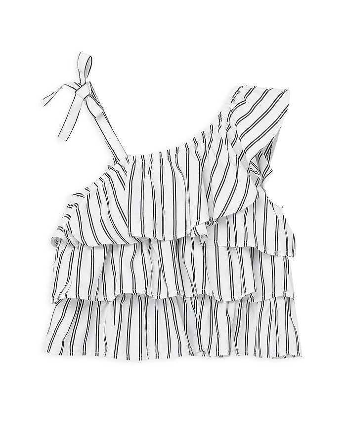 Girls' One Shoulder Ruffle Top - Big Kid | Bloomingdale's (US)