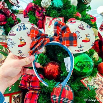 Disney Parks Limited 2023 Christmas Mickey Minnie Mouse Ears Headband Lodge Snow | eBay US