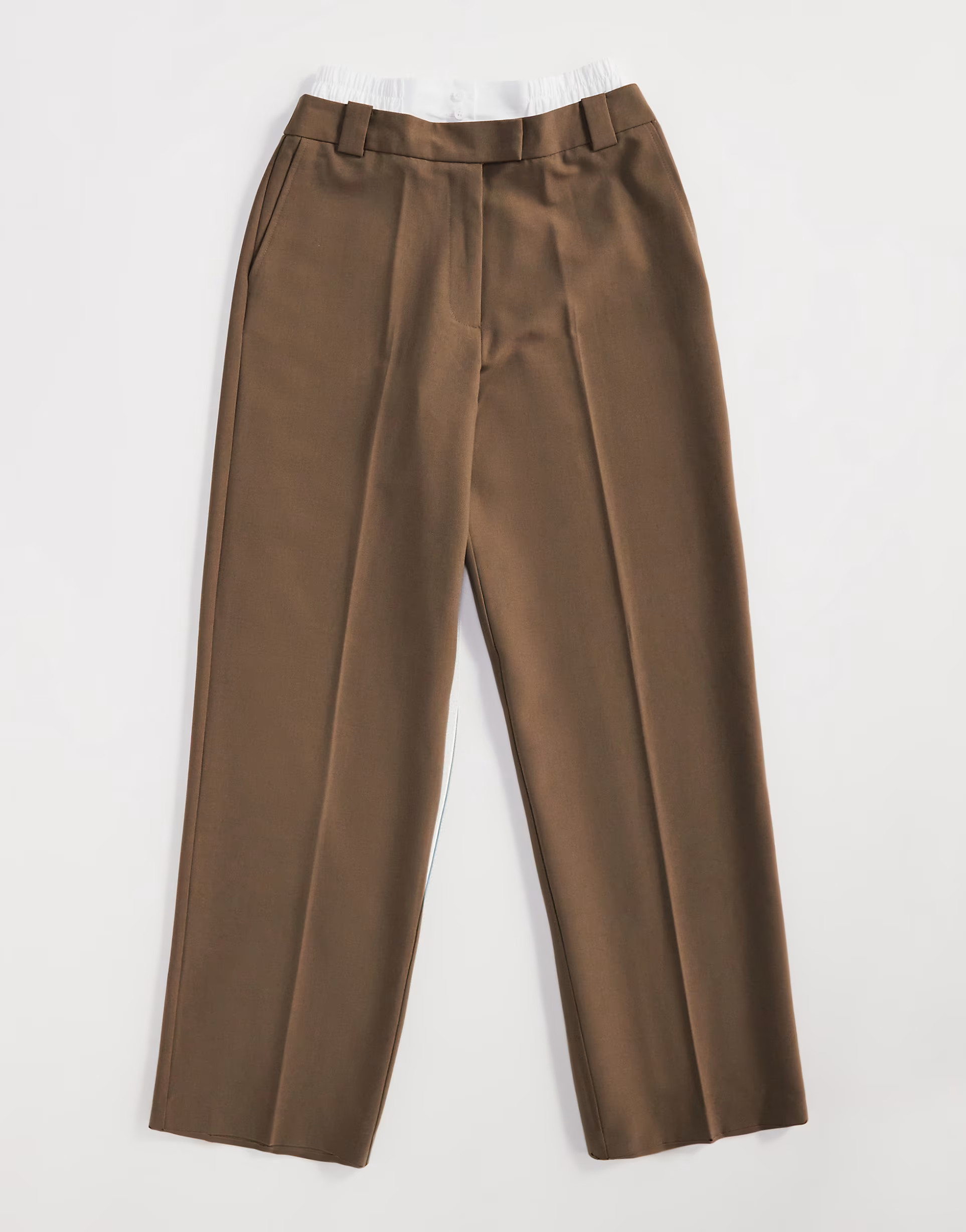 ASOS DESIGN tailored relaxed dad pants with double waistband in sand | ASOS | ASOS (Global)