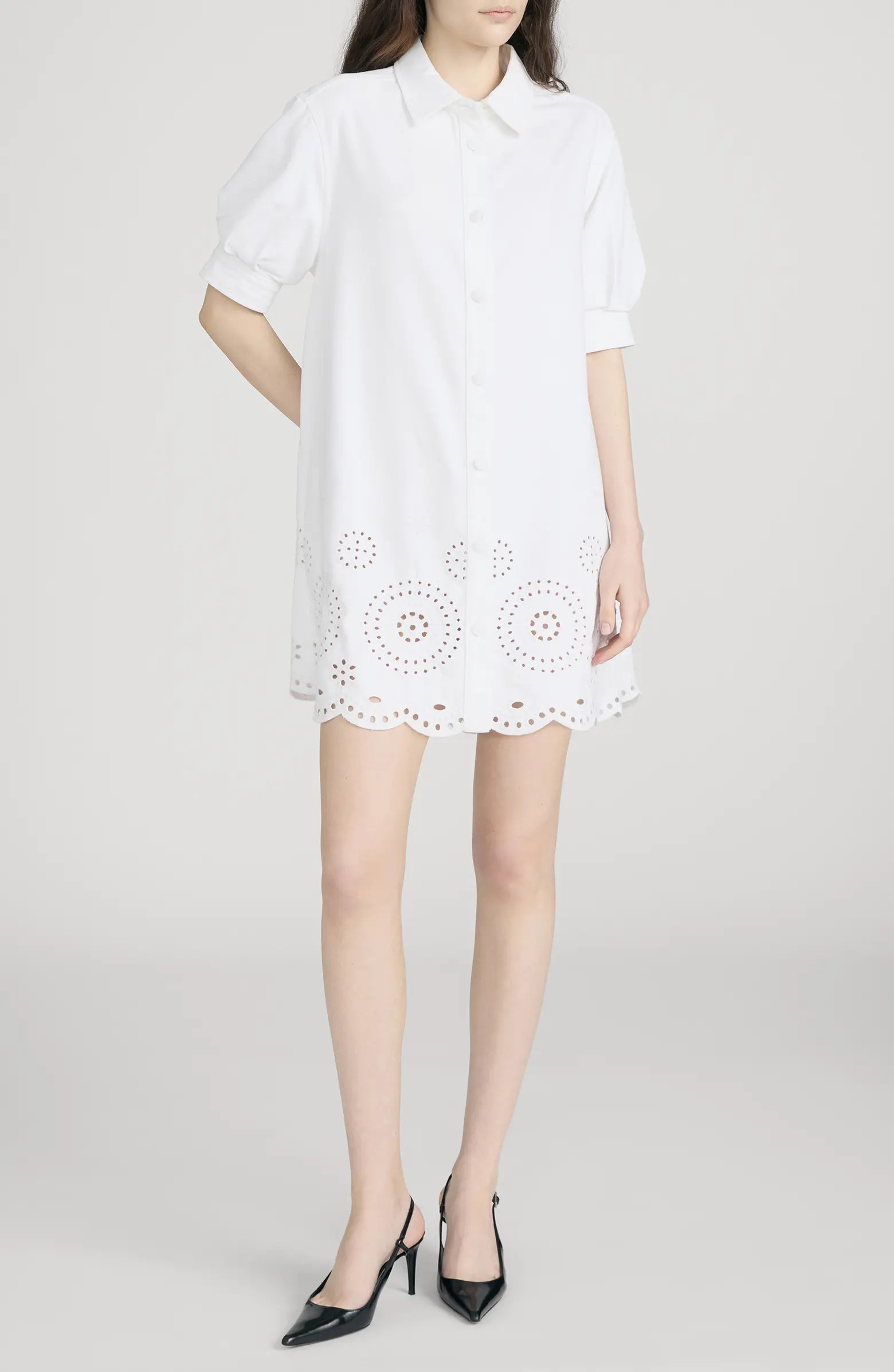 The Eyelet Play ShirtdressFRAME | Nordstrom