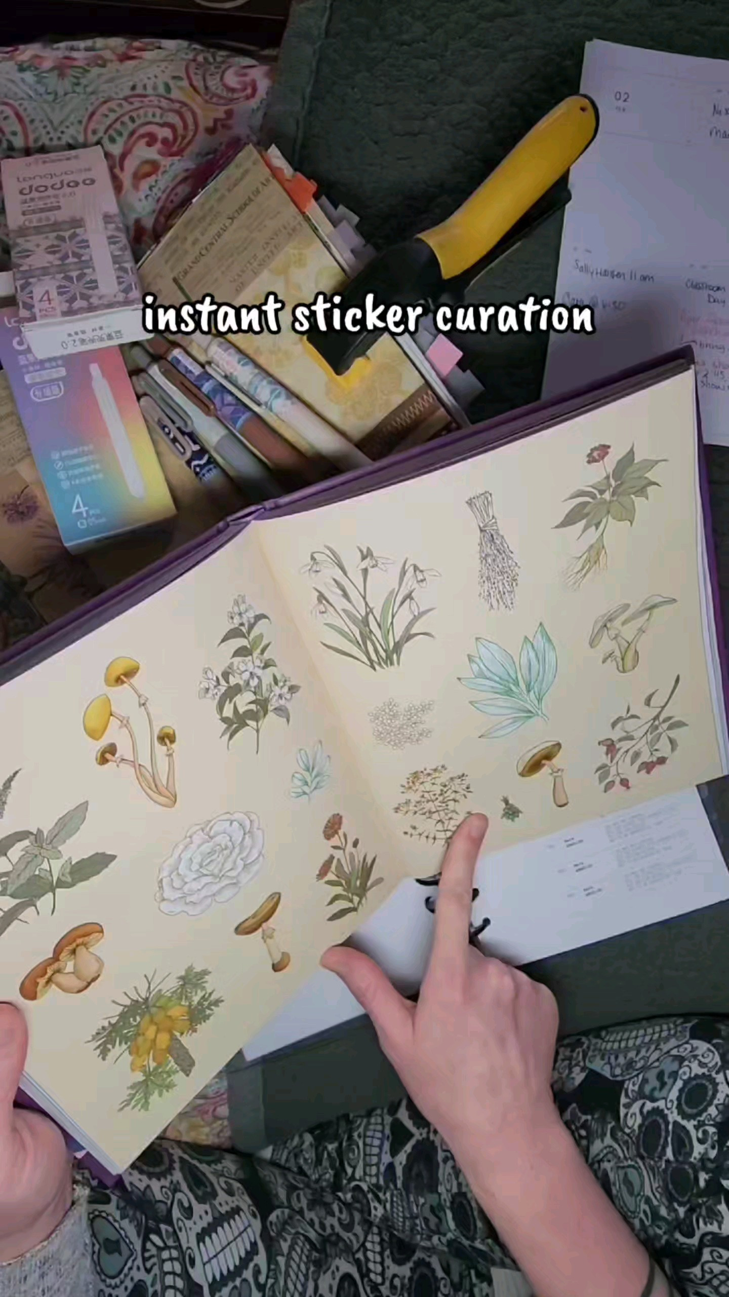 If you're a sticker hoarder like me, look away. This hardcover book has over 600 apothecary themed stickers and they are dangerously beautiful. Botanical prints, vintage vials, dried herbs — I've been slowly working through them and treating every single one like it's irreplaceable. Because honestly? It kind of feels that way. 🫙🌿#StickerAddict #JournalingCommunity #ApothecaryVibes

