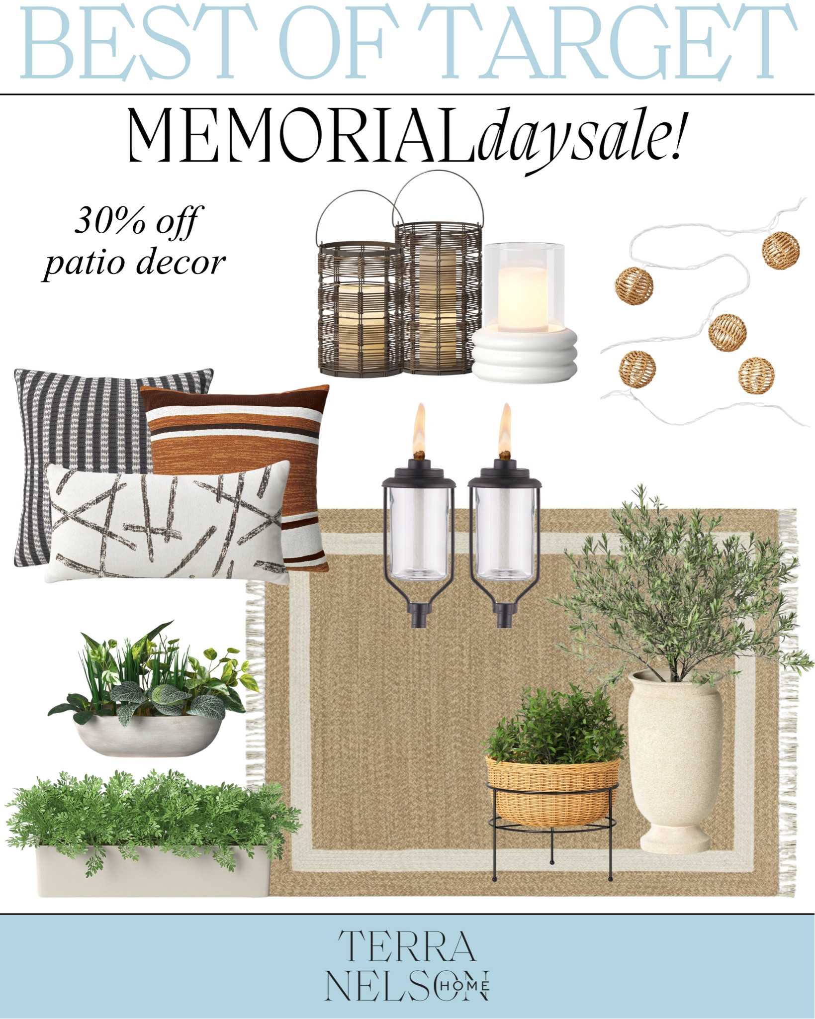 30% off outdoor decor at Target!
Target Memorial Day Sale / Target Sale / Outdoor Throw Pillows / Outdoor Accent Chairs / Outdoor Seating / Outdoor Fire pits / Threshold Furniture / Outdoor Area Rugs / Patio Decor / Summer Patio / Patio Furniture / Patio Seating / Patio Entertaining / Outdoor Lighting / Outdoor Dining/ Outdoor Entertaining / Summer Patio

#LTKSaleAlert #LTKHome #LTKSeasonal