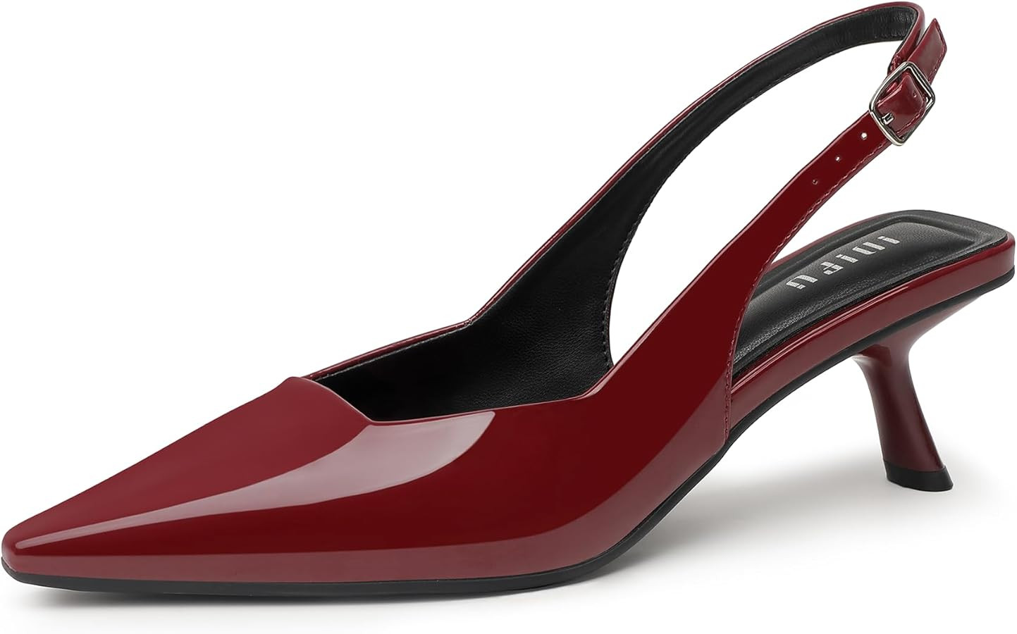 IDIFU IN2 Kitten Heels Closed Toe Slingback Pointed Toe Women's Pumps Dressy Dress Shoes for Wome... | Amazon (US)