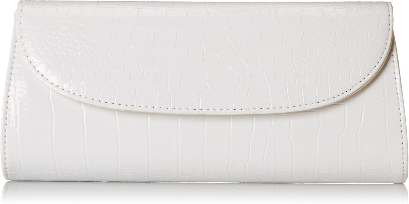 Womens Envelope Evening Patent Croc Skin Embossed Party Clutch | Amazon (US)