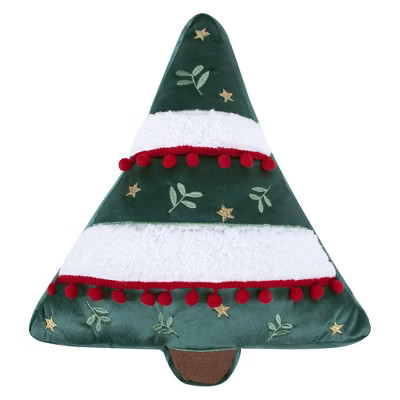 O Christmas Tree Green Shaped Christmas Tree Pillow - Levtex Home | Target