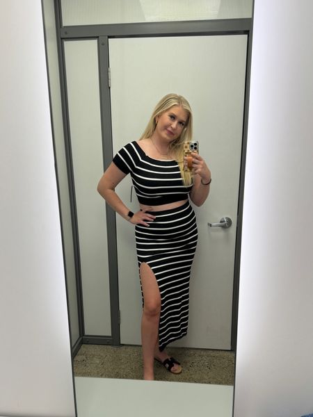 Found the cutest skirt and cropped top set for an easy summer outfit! This affordable women’s outfit is so cute and flattering, perfect for a spring outfit, Nashville outfit, country concert outfit or girls night out outfit! 

Midsize style, mom style, Walmart finds, date night outfit 

#LTKfindsunder50 #LTKSeasonal #LTKmidsize