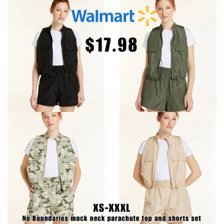 Walmart parachute shorts and top set! Brand new for Spring 2024 and it’s already a best seller!! 

#LTKSeasonal #LTKU #LTKfindsunder50
