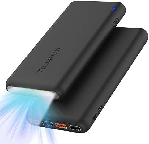 Amazon.com: 4 Ports Power Bank 30000mAh Super Bright Flashlight Portable Charger Quick Charge Pho... | Amazon (US)