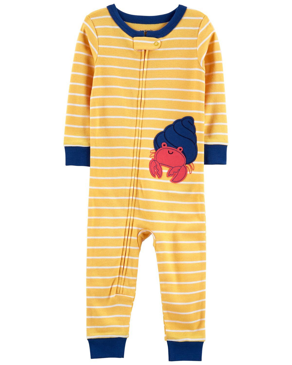 Yellow Baby 1-Piece Crab 100% Snug Fit Cotton Footless Pajamas | carters.com | Carter's