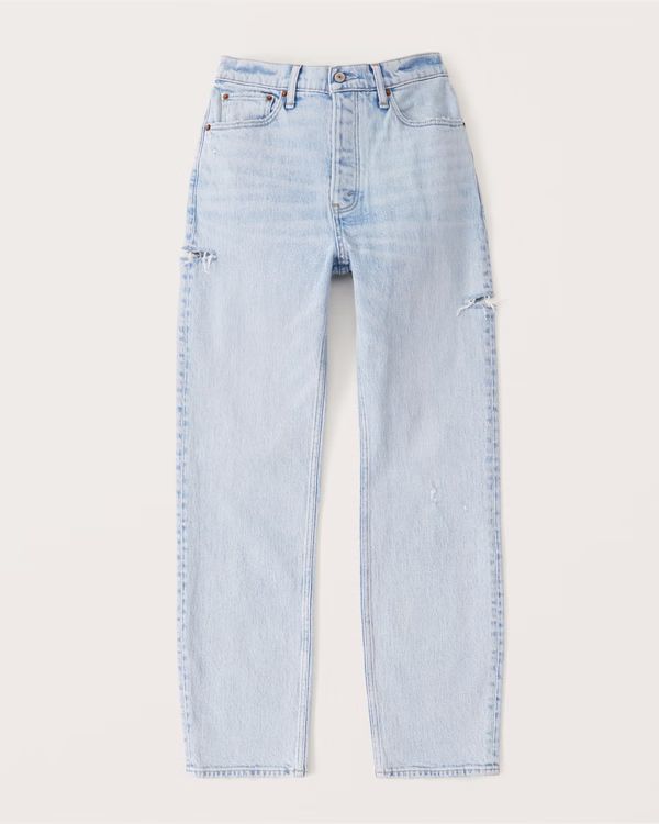 Women's High Rise Dad Jean | Women's New Arrivals | Abercrombie.com | Abercrombie & Fitch (US)