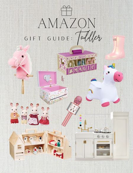 Amazon gift guide: toddler girl! Play kitchen, dollhouse, stick horse, calico critters, jewelry box, baby girl gifts, kids Christmas gifts, gift guide, little girl gift guide. Callie Glass 



#LTKkids #LTKGiftGuide #LTKfamily