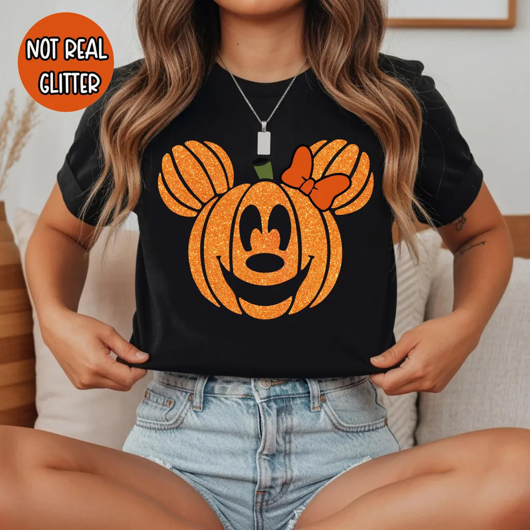 Mickey Minnie Pumpkin Shirt, Disney Pumpkin Shirt, Disney Halloween Shirt, Halloween Minnie Micke... | Etsy (Global)