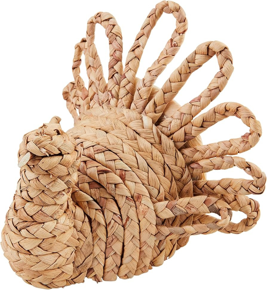Mud Pie Hyacinth Turkey Sitter; 10" x 10 1/2" | Amazon (US)