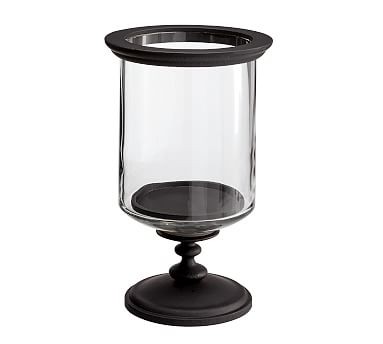 Booker Candleholders, Bronze Hurricane - Small | Pottery Barn (US)