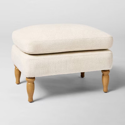 Kauri Upholstered Ottoman Natural - Threshold™ designed with Studio McGee | Target