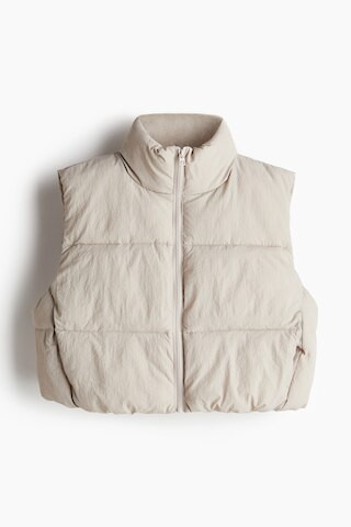 H & M - Puffer Vest - Brown | H&M (US + CA)
