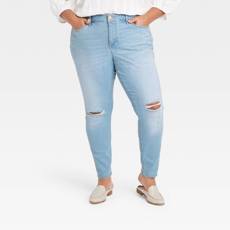 Women's Plus Size Mid-Rise Curvy Skinny Jeans - Universal Thread™ | Target